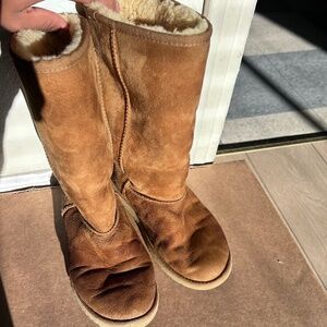 Brown suede UGGs